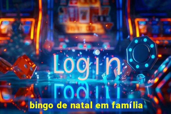 bingo de natal em família